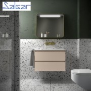 Meuble de salle de bains 2 tiroirs SPIRIT 800 MACCHIATO - SALGAR 103448