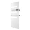 Sèche-serviettes électrique ATLANTIC 1750W (750W+1000W) Mât à droite SERENIS Premium soufflant