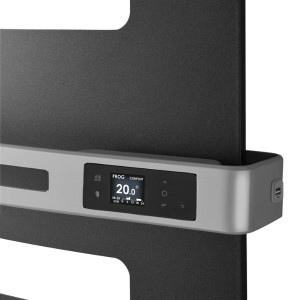 Sèche-serviettes électrique ATLANTIC 1750W (750W+1000W) Mât à gauche SERENIS Premium soufflant