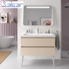 Meuble de salle de bains 2 tiroirs SPIRIT 1000 MACCHIATO - SALGAR 103450