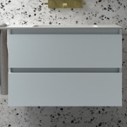 Meuble de salle de bains 2 tiroirs SPIRIT 800 Blue Fog - SALGAR 103454