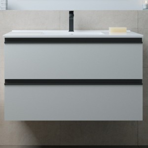 Meuble de salle de bains 2 tiroirs SPIRIT 900 Blue Fog - SALGAR 103455