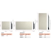 Radiateur à inertie Touch Silicium Terre Lunaire 2000W Horizontal - Valderoma TL2000T