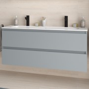 Meuble de salle de bains 2 tiroirs SPIRIT 1200 Blue Fog - SALGAR 103457