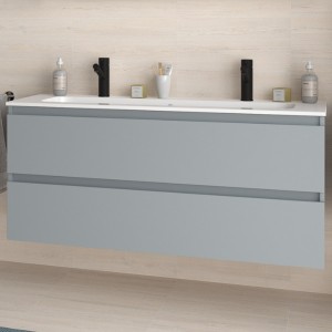 Meuble de salle de bains 2 tiroirs SPIRIT 1200 Blue Fog - SALGAR 103457