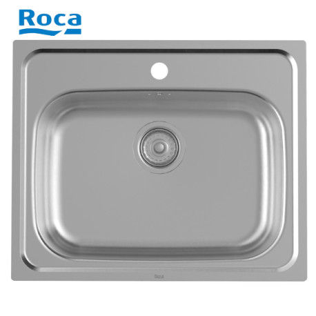 Évier de cuisine 1 bac en Inox à poser sur meuble - ROCA A870410603