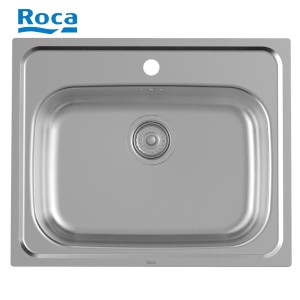 Évier de cuisine 1 bac en Inox à poser sur meuble - ROCA A870410603