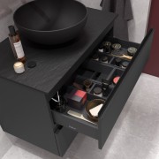 Meuble de salle de bains 2 tiroirs SPIRIT 800 anthracite mat - SALGAR 103466