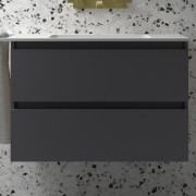 Meuble de salle de bains 2 tiroirs SPIRIT 800 anthracite mat - SALGAR 103466