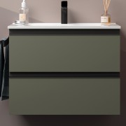 Meuble de salle de bains 2 tiroirs SPIRIT 700 GREEN FOREST - SALGAR 103471