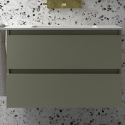 Meuble de salle de bains 2 tiroirs SPIRIT 800 GREEN FOREST - SALGAR 103472