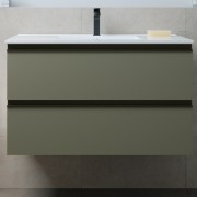 Meuble de salle de bains 2 tiroirs SPIRIT 900 GREEN FOREST - SALGAR 103473