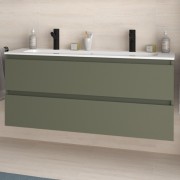 Meuble de salle de bains 2 tiroirs SPIRIT 1200 GREEN FOREST - SALGAR 103475
