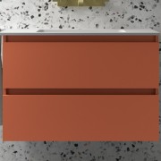 Meuble de salle de bains 2 tiroirs SPIRIT  800 TERRACOTA - SALGAR 103478