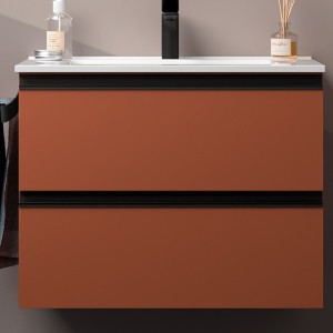 Meuble de salle de bains 2 tiroirs SPIRIT 700 TERRACOTA - SALGAR 103477