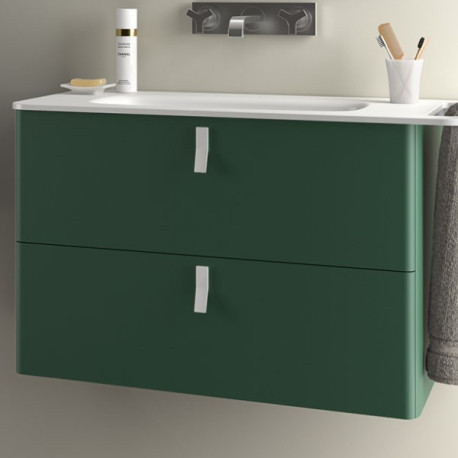 Meuble de salle de bains 2 tiroirs UNIIQ 800 Royal Green - SALGAR 96641