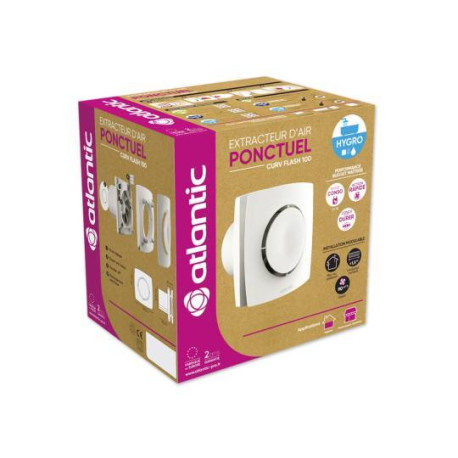 Extracteur d'air Curv Flash 100 I - Atlantic 123242