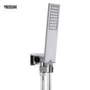 Ensemble encastré avec support orientable, douchette et flexible FLAT-ONE Chromé - BOSSINI C13011C030