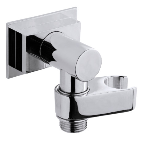 Ensemble encastré avec support orientable, douchette et flexible FLAT-ONE Chromé - BOSSINI C13011C030