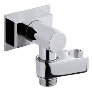 Ensemble encastré avec support orientable, douchette et flexible FLAT-ONE Chromé - BOSSINI C13011C030