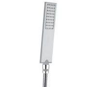 Ensemble encastré avec support orientable, douchette et flexible FLAT-ONE Chromé - BOSSINI C13011C030