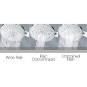 Douchette ronde 3 jets MIXA 140 Blanc - Bossini B01168013