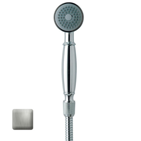 Douchette monojet Ø 55 RETRÒ-GOM nickel satiné - Bossini B01510094