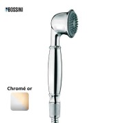 Douchette monojet Ø 55 RETRÒ-GOM chromé or - Bossini B01510130