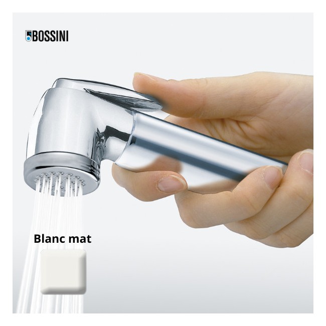 Douchette d'arrêt monojet diamètre 34.5 mm TALITA blanc mat - Bossini B00660045