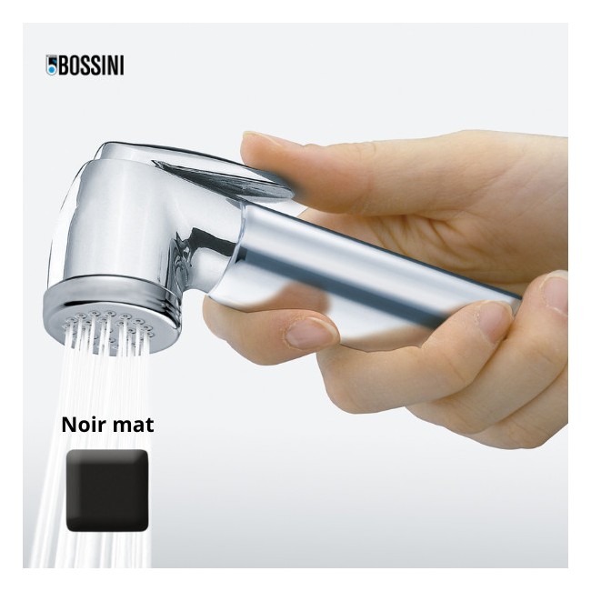 Douchette d'arrêt monojet diamètre 34.5 mm TALITA noir mat - Bossini B00660073