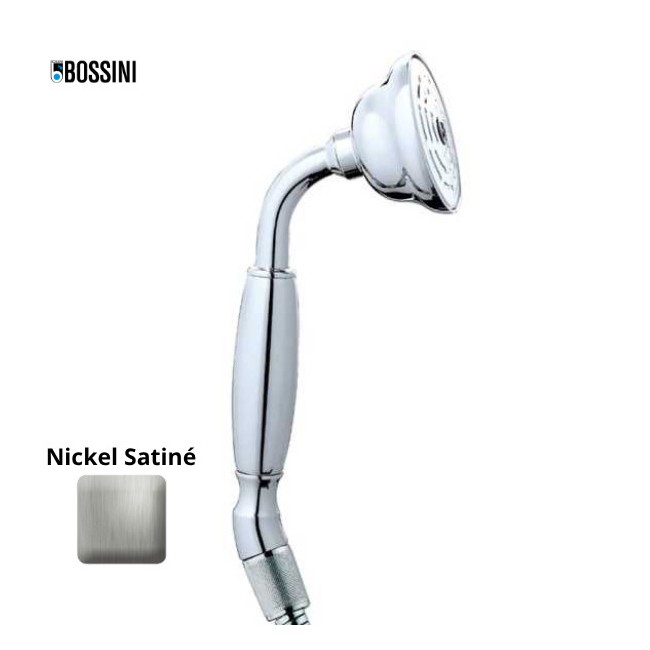 Douchette monojet CHARLESTON nickel satiné - Bossini B00580094