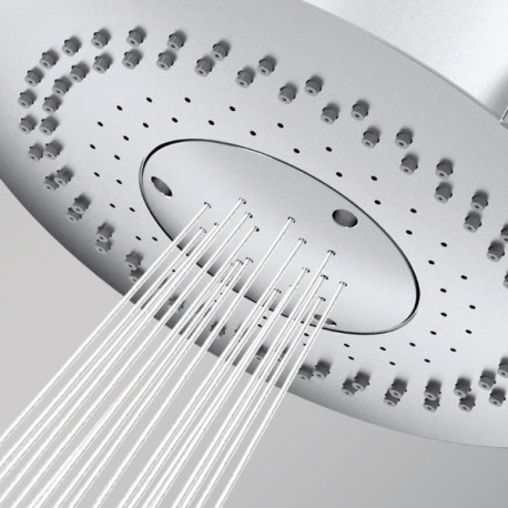 Douchette 3 jets basse pression Classic nickel satiné - Bossini B00192094