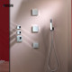 Douchette laiton jet de pluie CUBE chromé - Bossini B00255030