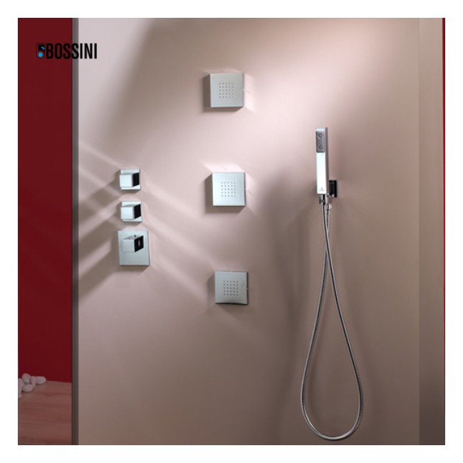 Douchette laiton jet de pluie CUBE chromé - Bossini B00255030