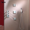 Douchette laiton jet de pluie CUBE chromé - Bossini B00255030