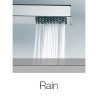 Douchette laiton jet de pluie CUBE or - Bossini B00255021
