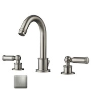 Kit robinet mélangeur avec bec orientable et bonde LIBERTY LINE nickel satiné - BOSSINI Z001302094