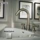 Kit robinet mélangeur avec bec orientable et bonde LIBERTY LINE nickel satiné - BOSSINI Z001302094