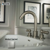 Kit robinet mélangeur avec bec orientable et bonde LIBERTY LINE nickel satiné - BOSSINI Z001302094