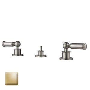 Ensemble mélangeur 3 pièces pour bidet avec vidage 1"1/4 LIBERTY LINE or - BOSSINI Z001403021