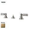 Ensemble mélangeur 3 pièces pour bidet avec vidage 1"1/4 LIBERTY LINE bronze - BOSSINI Z001403022
