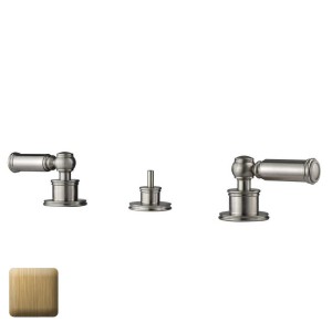 Ensemble mélangeur 3 pièces pour bidet avec vidage 1"1/4 LIBERTY LINE bronze - BOSSINI Z001403022