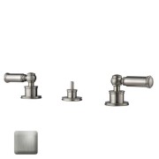 Ensemble mélangeur 3 pièces pour bidet avec vidage 1"1/4 LIBERTY LINE nickel satiné - BOSSINI Z001403094