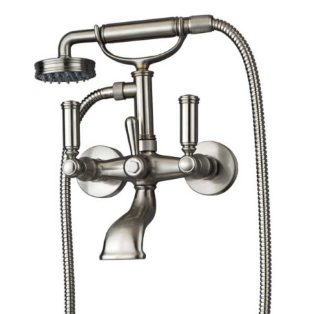 Mélangeur bain-douche avec inverseur, douchette et flexible LIBERTY LINE chrome - BOSSINI Z001103030