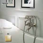 Mélangeur bain-douche avec inverseur, douchette et flexible LIBERTY LINE or - BOSSINI Z001103021