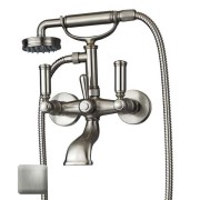 Mélangeur bain-douche avec inverseur, douchette, flexible LIBERTY LINE nickel satiné - BOSSINI Z001103094
