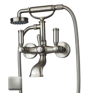 Mélangeur bain-douche avec inverseur, douchette, flexible LIBERTY LINE nickel satiné - BOSSINI Z001103094