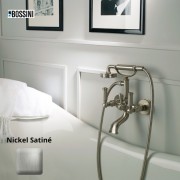 Mélangeur bain-douche avec inverseur, douchette, flexible LIBERTY LINE nickel satiné - BOSSINI Z001103094