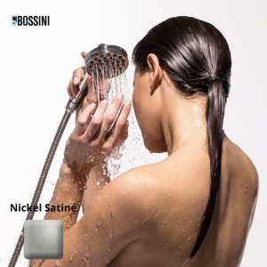 Douchette monojet Liberty-GOM nickel satiné - Bossini B00750094