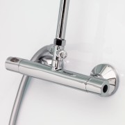 Cabine à porte pivotante receveur haut 90 Eden carrée - KINEDO CA8220